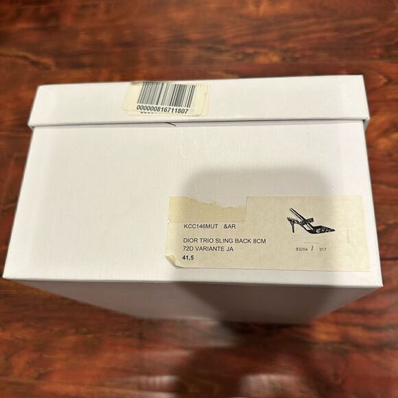 Christian Dior floral satin printed slingback pumps size US 11-11,5/ EU41,5 - Picture 13 of 13